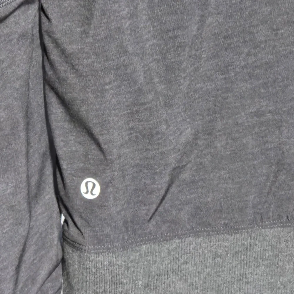 Lululemon Reversible Half Zip Hoodie Mens Small Grey Charcoal Active‎ Pullover